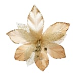 FLOR NAVIDEÑA DORADA 40CM X 30CM(BDJAX144)