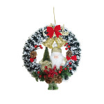 CORONA NAVIDEÑA CON PAPA NOEL