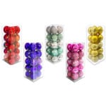 BOLAS NAVIDEÑAS X20 SURTIDA 6CM...5C