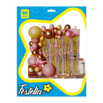 KIT GLOBO ORGANICO FELIZ CUMPLEAÑOS X60