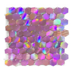 CORTINA PANEL HEXAGONAL ROSADA TORNASOL 30*30
