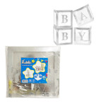 CAJA DECORATIVA PARA GLOBOS PLATEADA: