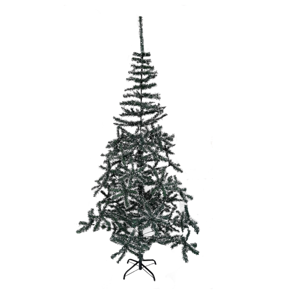 ARBOL NAVIDEÑO VERDE PUNTAS BLANCAS 210*500T