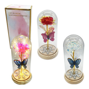 ROSA ENCAPSULADA ARTIFICIAL CON LUZ: