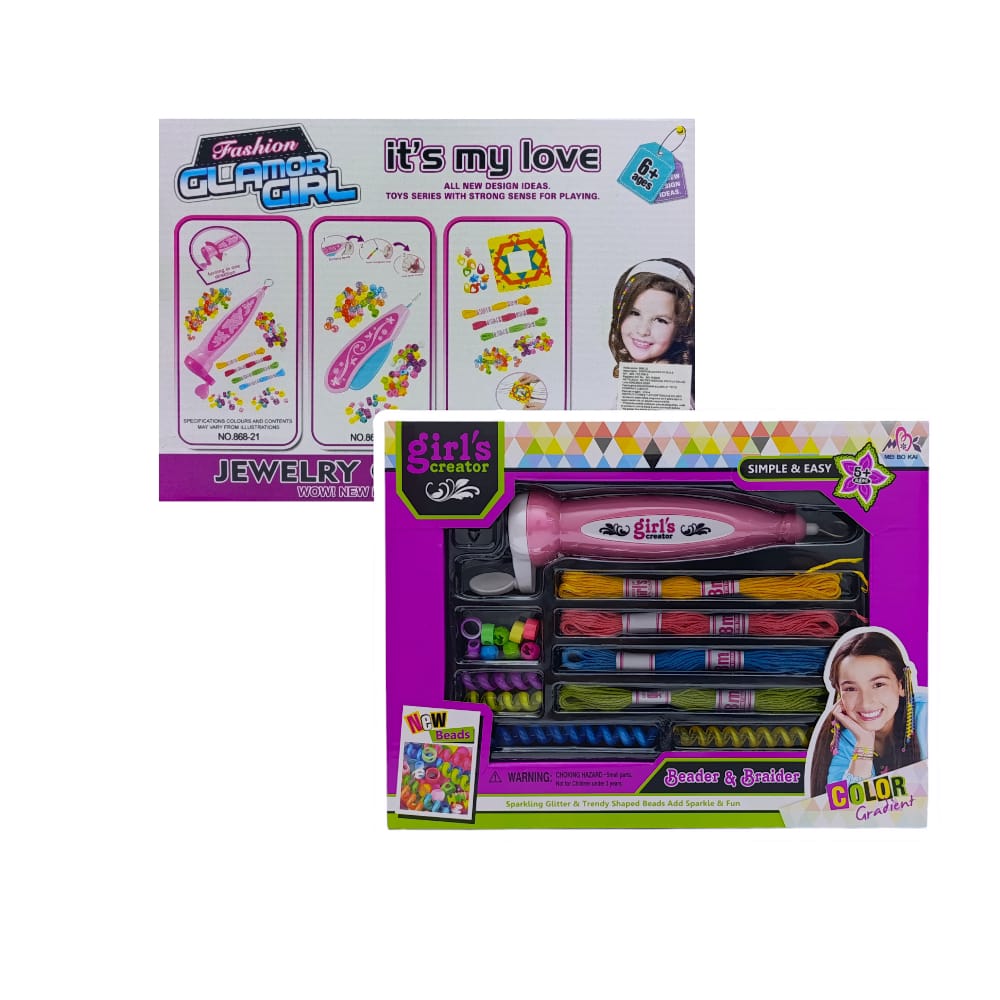 SET PARA TEJER PULSERAS EN CAJA MBK-202A
