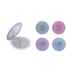ESPEJO REDONDO ESTAMPADO CORONITA BMR-3890-3 (CJAX60)