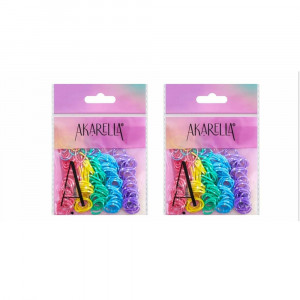 CAUCHO PELUQUERO PASTEL PUNTOS AKARELLA 3884-17/ 388417  (PQTX12)