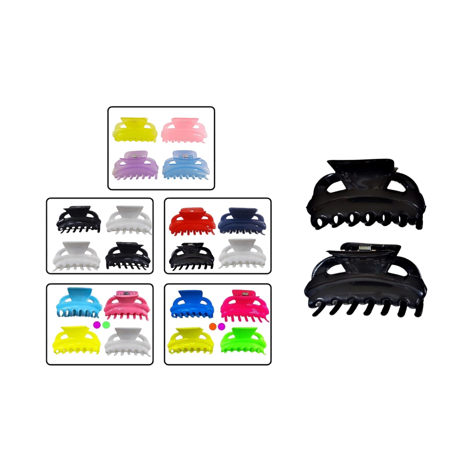 CAIMAN OREJON GRANDE SURTIDO (X12)(BYN-FUERTE-PASTEL-TOMMY-NEGRO-TRASLUCIDO) SAS