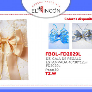 DZ. CAJA DE REGALO ESTAMPADA 40*30*12cm FD2029L
