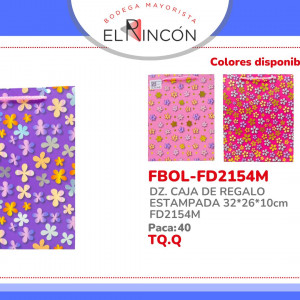 DZ. CAJA DE REGALO ESTAMPADA 32*26*10cm FD2154M