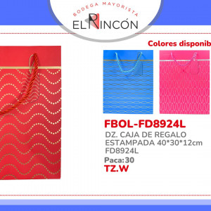 DZ. CAJA DE REGALO ESTAMPADA 40*30*12cm FD8924L