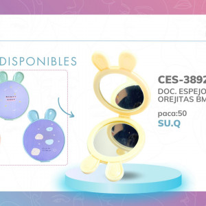 DOC. ESPEJO ESTAMPADO OREJITAS BMR-3892-3