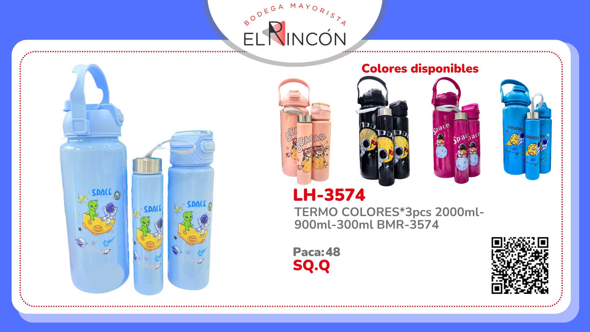 TERMO COLORES*3PCS 2000ML-900ML-300ML BMR-3574