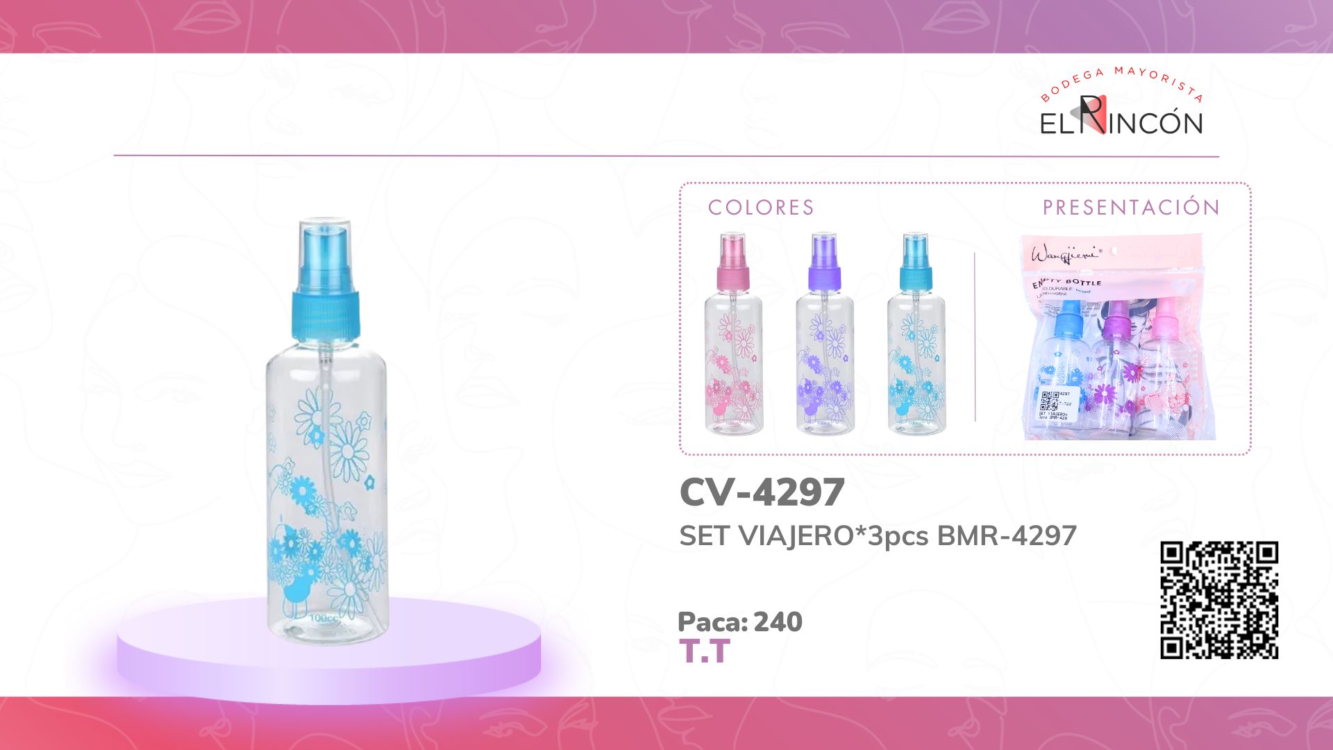 SET VIAJERO*3pcs BMR-4297
