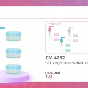 SET VIAJERO*4pcs BMR-4292