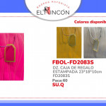 DZ. CAJA DE REGALO ESTAMPADA 23*18*10cm FD2083S