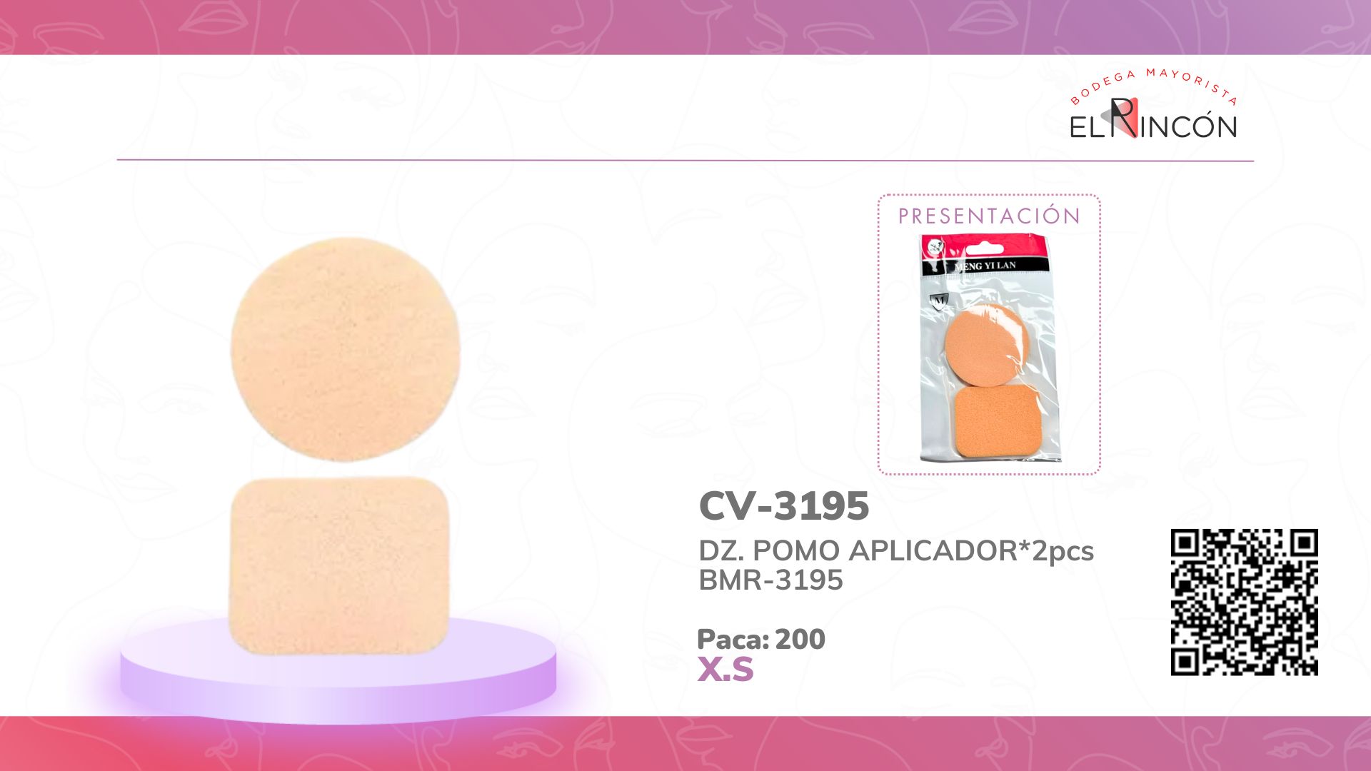 DZ. POMO APLICADOR*2pcs BMR-3195