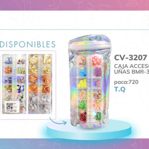 CAJA ACCESORIOS PARA UÑAS BMR-3207