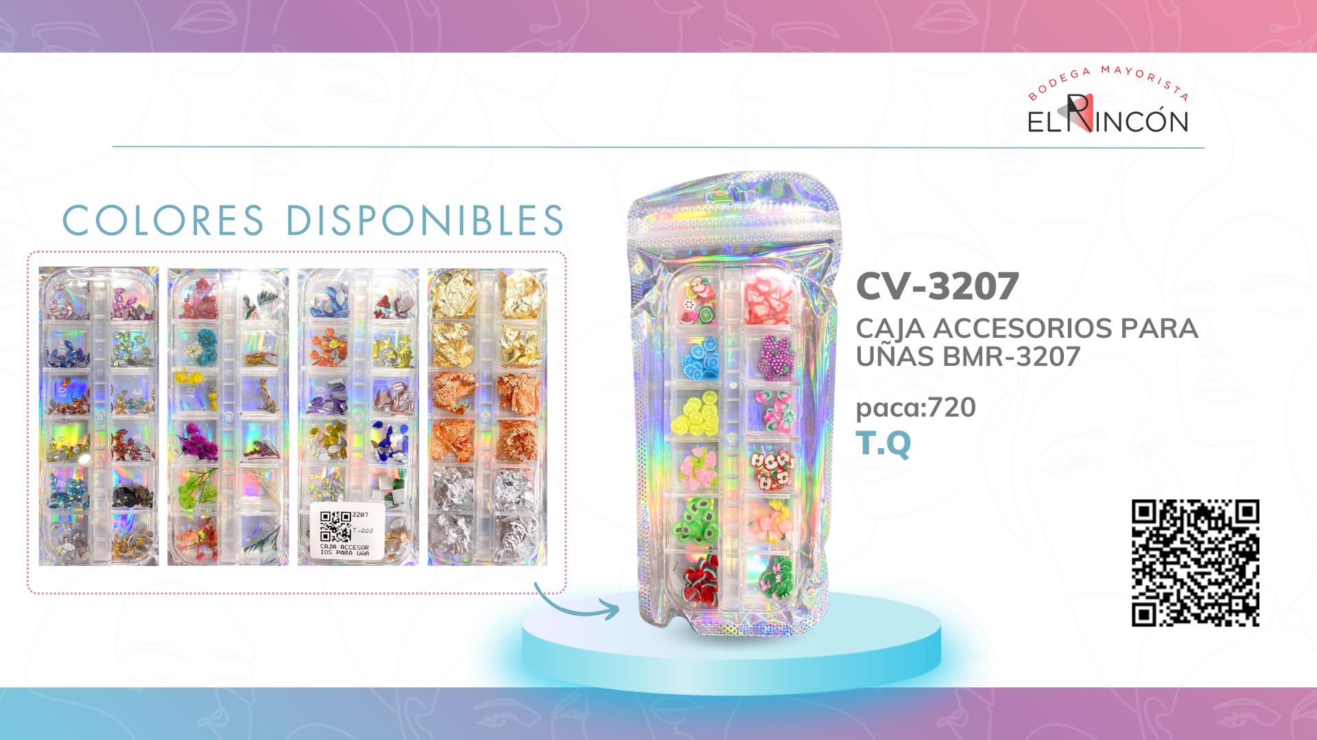 CAJA ACCESORIOS PARA UÑAS BMR-3207