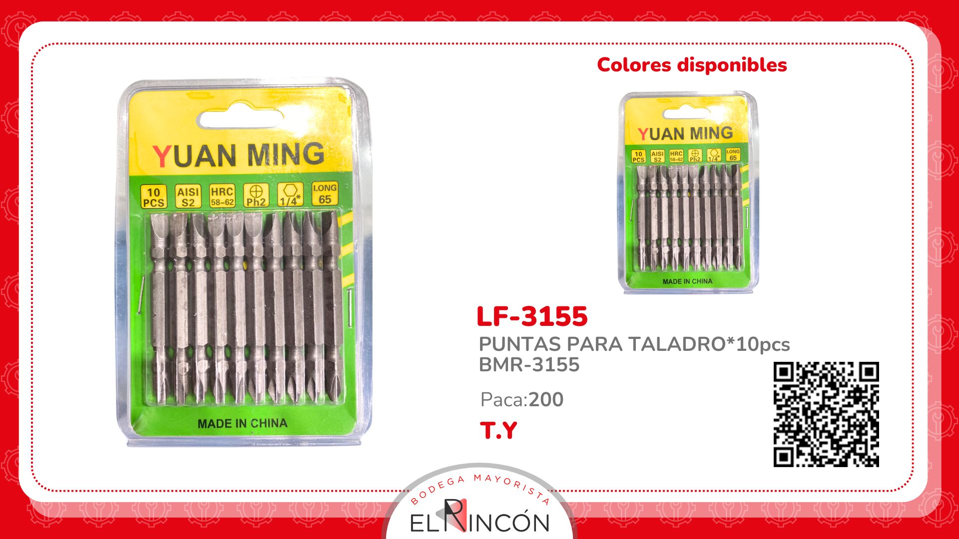 PUNTAS PARA TALADRO*10pcs BMR-3155