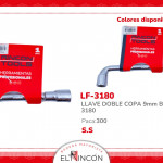 LLAVE DOBLE COPA 9mm BMR-3180