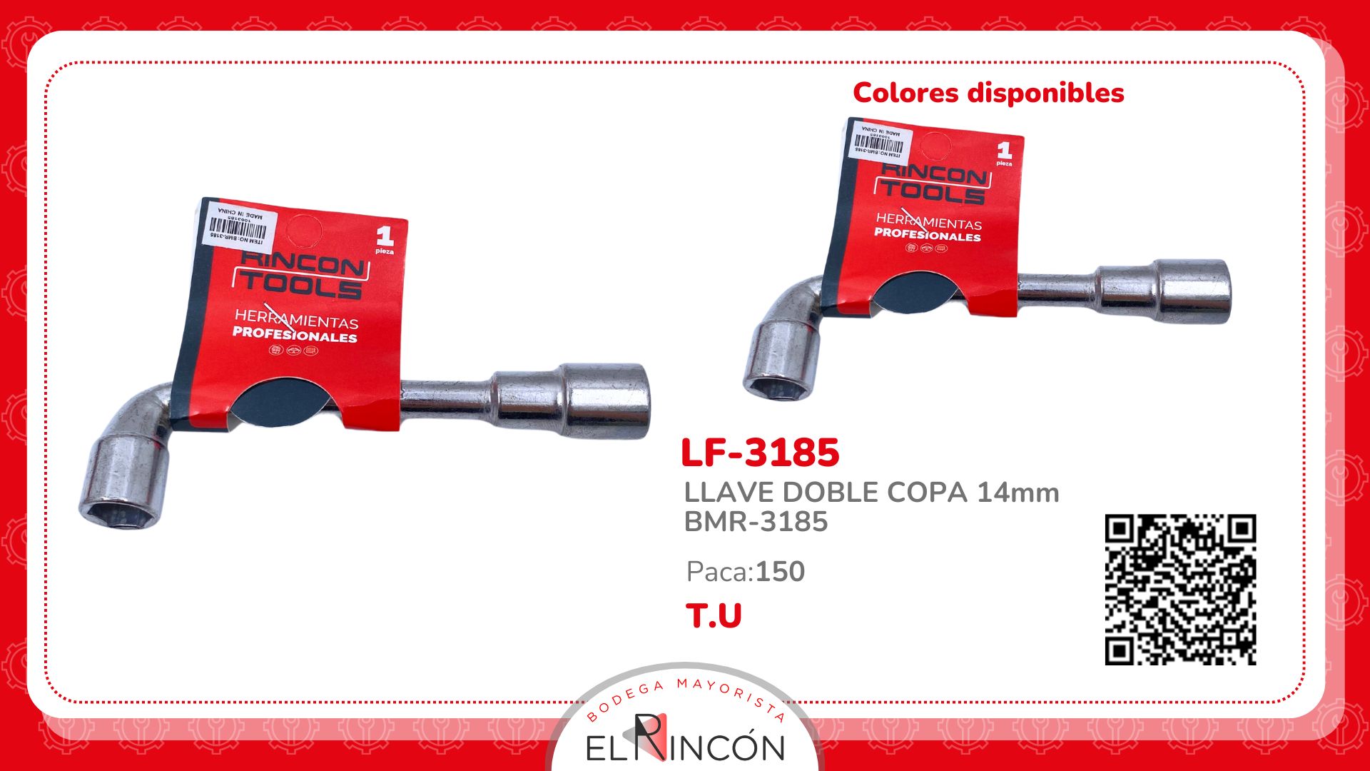 LLAVE DOBLE COPA 14mm BMR-3185