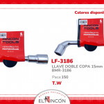 LLAVE DOBLE COPA 15mm BMR-3186