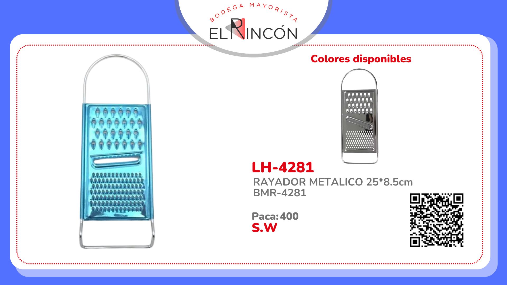 RAYADOR METALICO 25*8.5cm BMR-4281