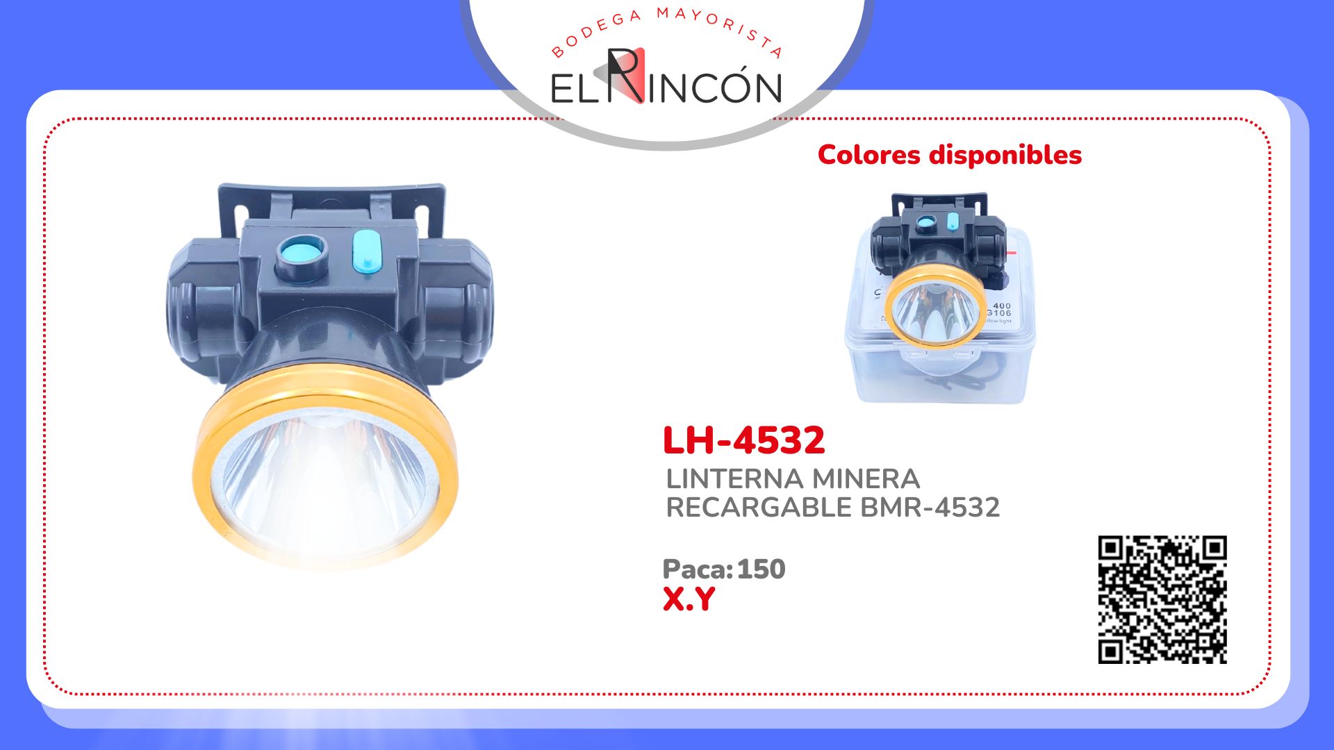 LINTERNA MINERA RECARGABLE BMR-4532