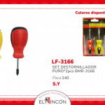 SET DESTORNILLADOR PUÑO*2pcs BMR-3166