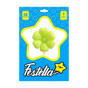 GLOBO FLOR VERDE 28" (PQTX25)