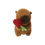 PELUCHE CAPIBARA CON ROSA