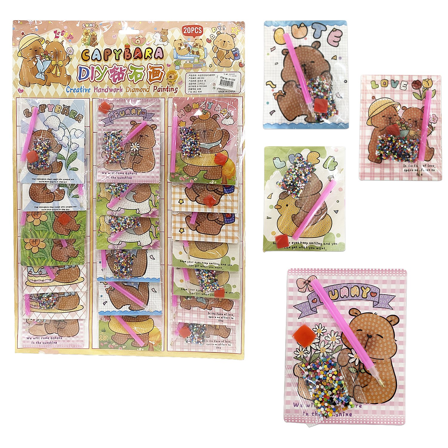 SET DE ARTE CAPIBARA X20