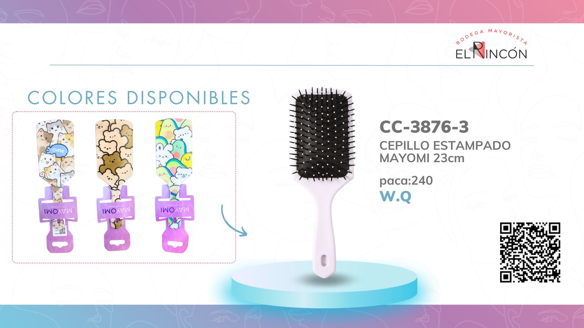 CEPILLO ESTAMPADO MAYOMI BMR-3876-3