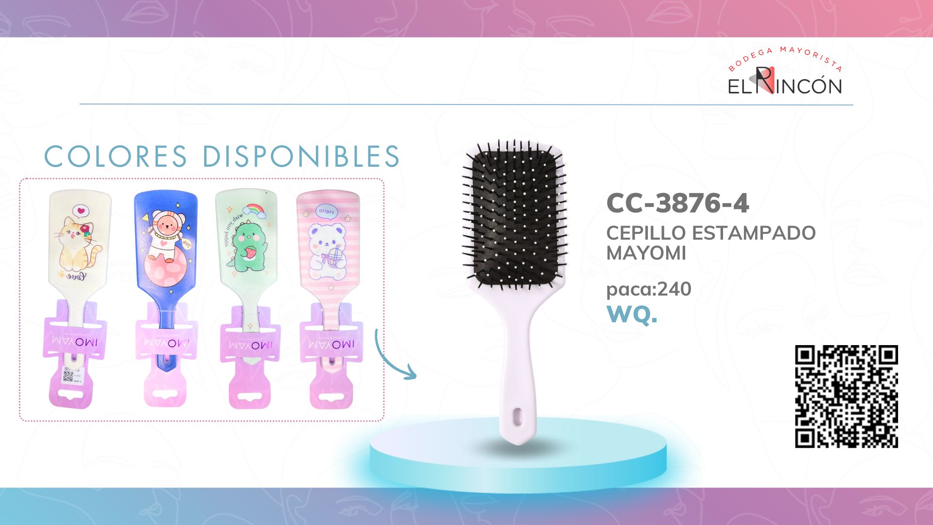 CEPILLO ESTAMPADO MAYOMI BMR-3876-4