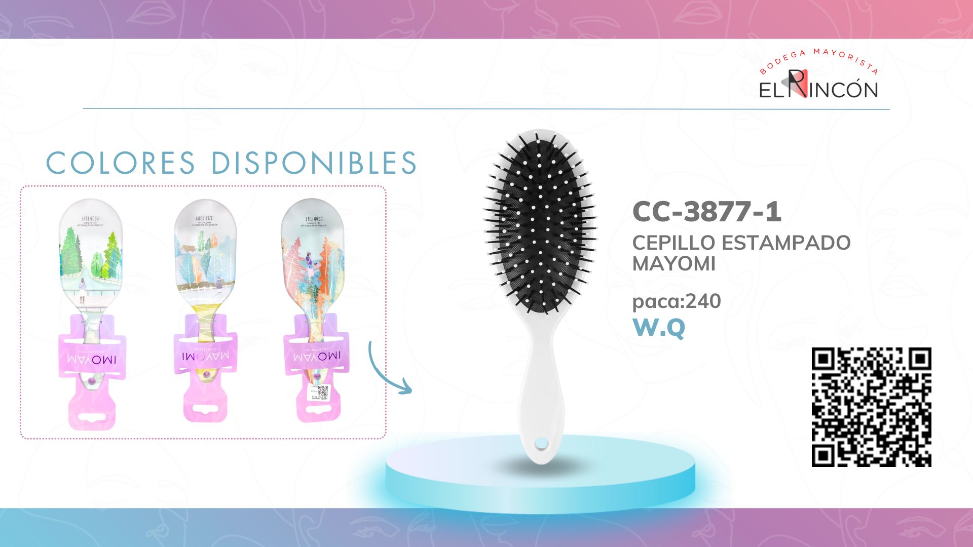 CEPILLO ESTAMPADO MAYOMI BMR-3877-1
