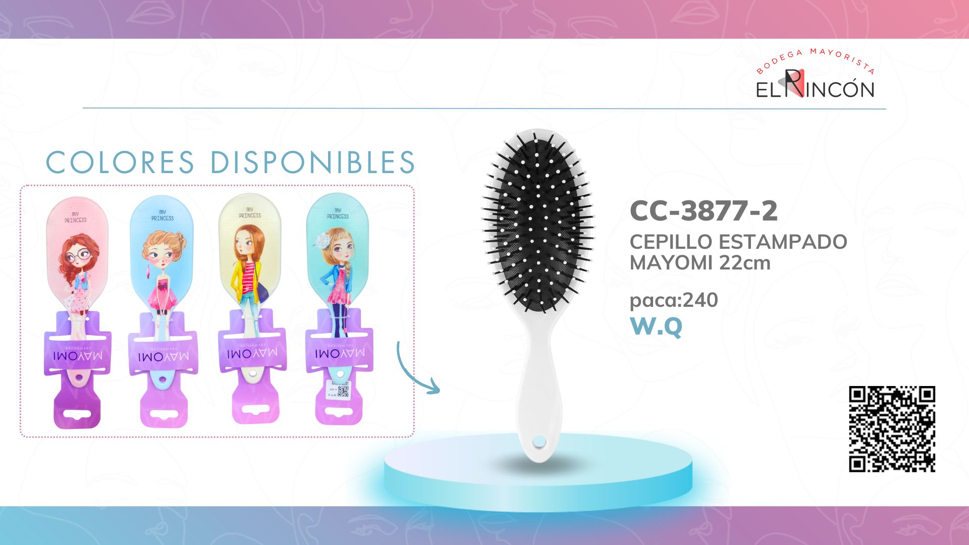 CEPILLO ESTAMPADO MAYOMI BMR-3877-2