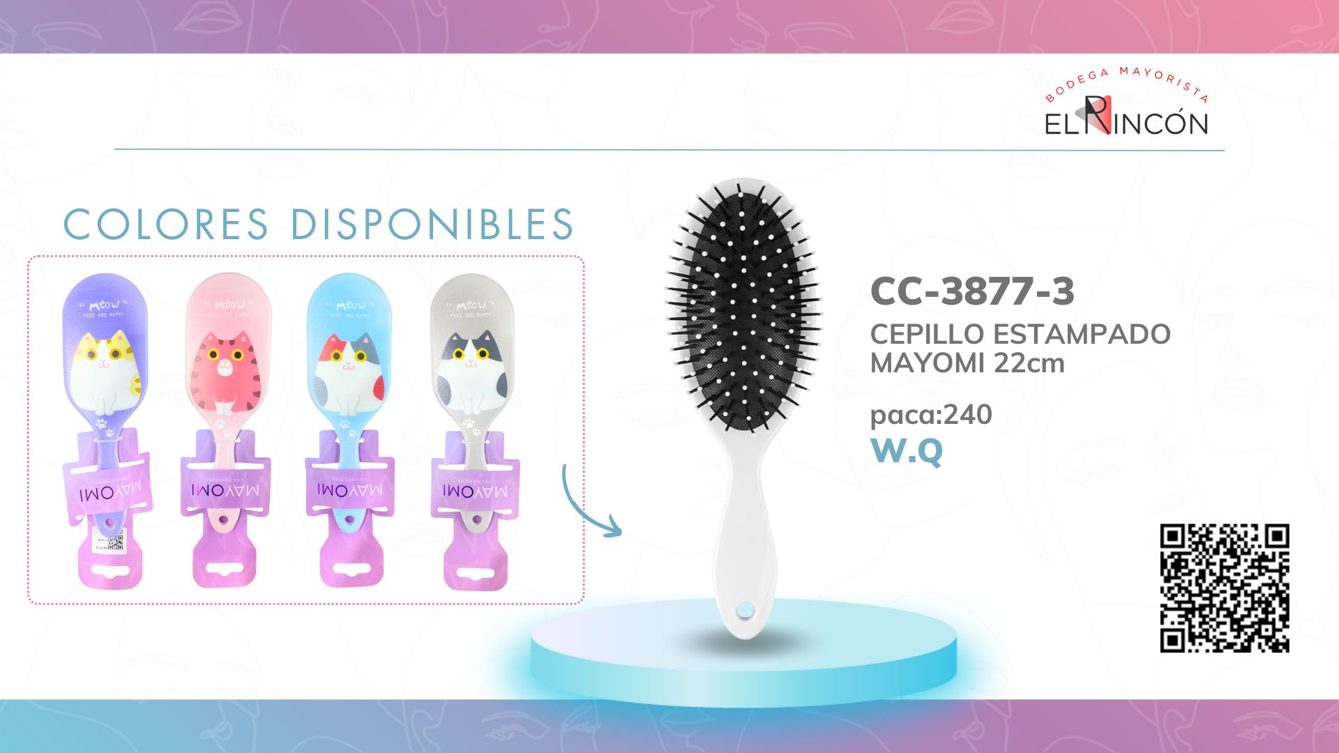CEPILLO ESTAMPADO MAYOMI BMR-3877-3