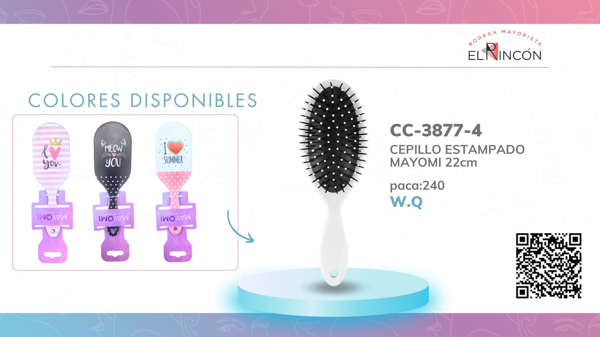 CEPILLO ESTAMPADO MAYOMI BMR-3877-4