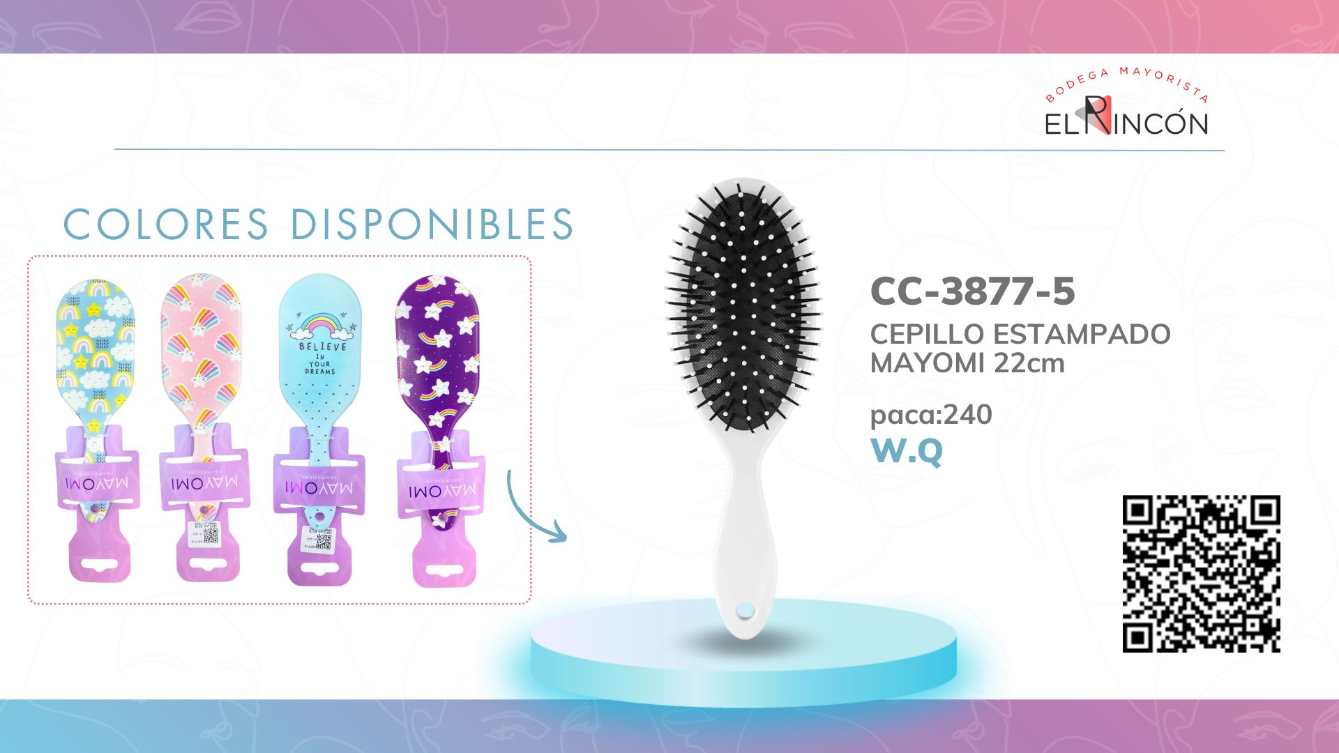CEPILLO ESTAMPADO MAYOMI BMR-3877-5