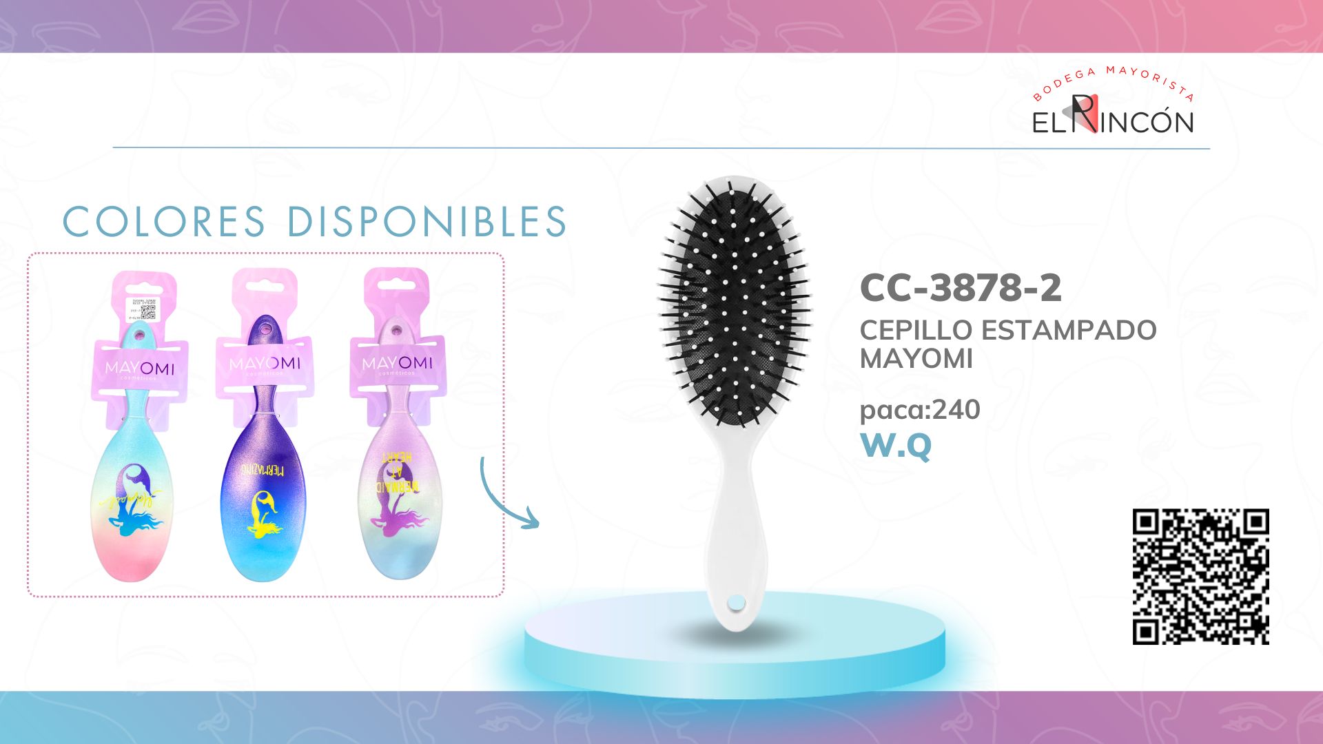 CEPILLO ESTAMPADO MAYOMI BMR-3878-2