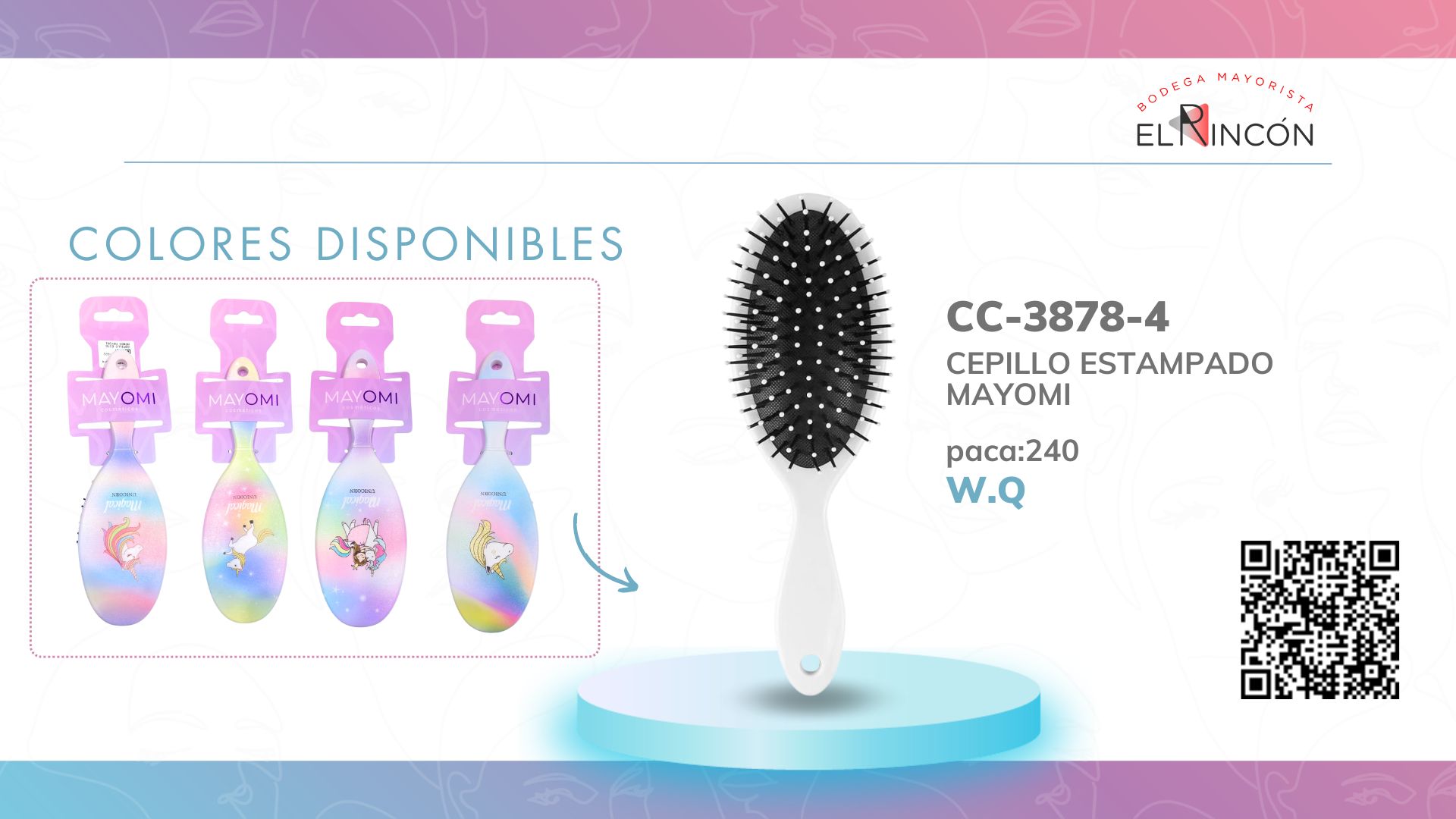 CEPILLO ESTAMPADO MAYOMI BMR-3878-4