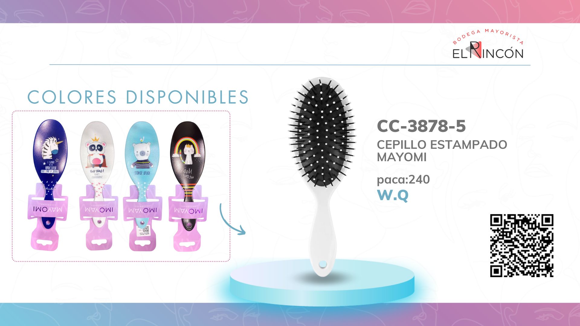CEPILLO ESTAMPADO MAYOMI BMR-3878-5