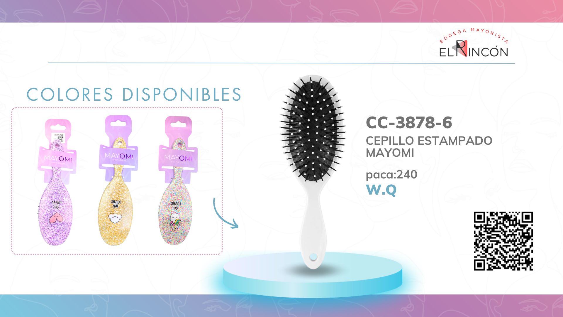 CEPILLO ESTAMPADO MAYOMI BMR-3878-6