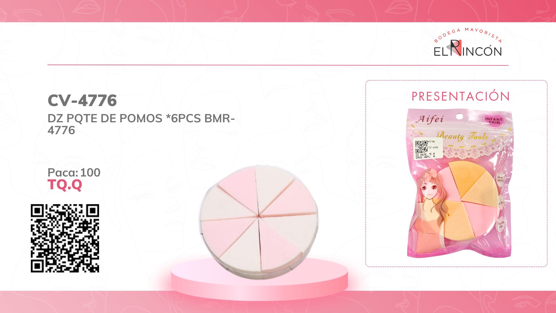 DZ PQTE DE POMOS *6PCS BMR-4776