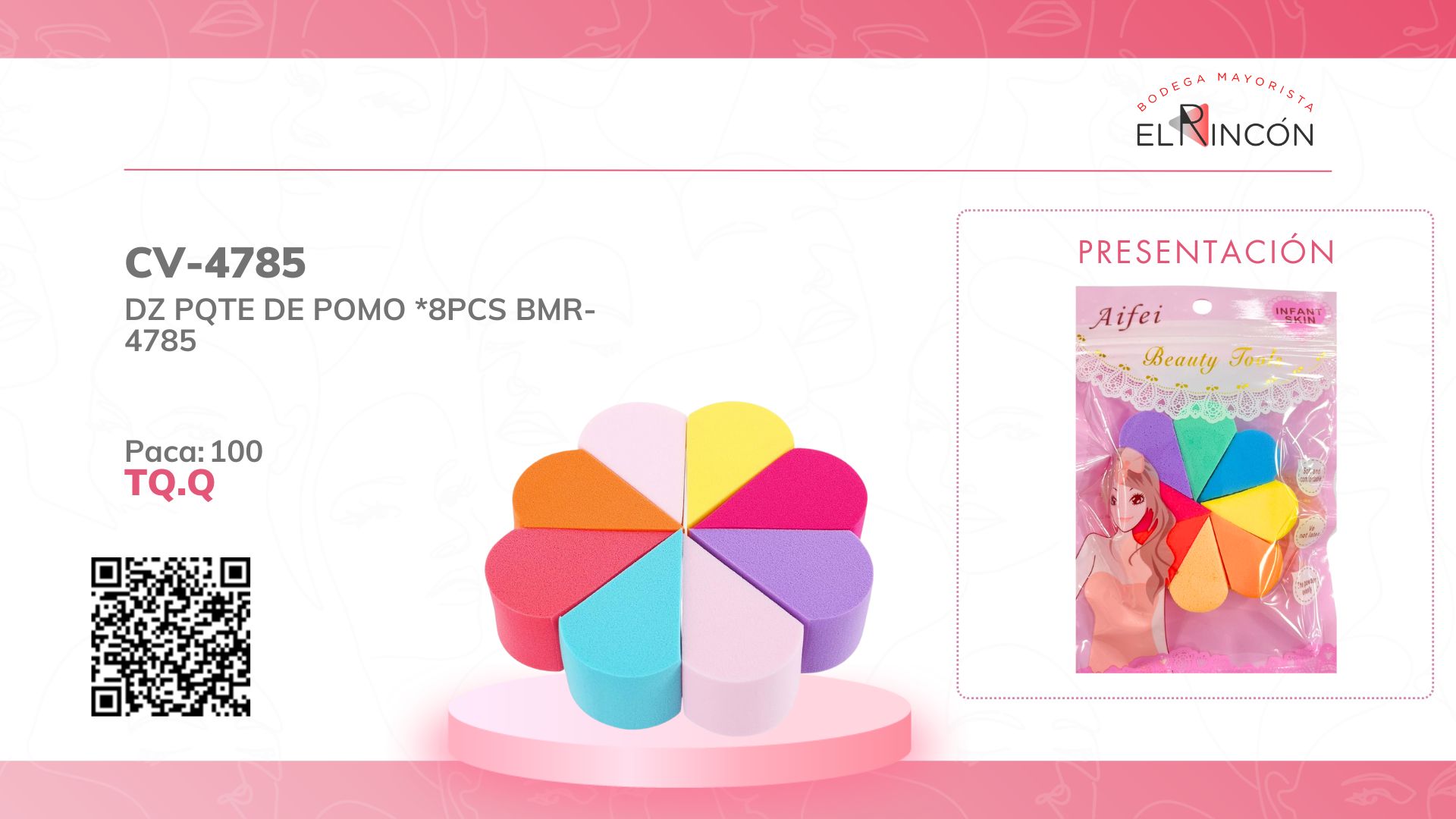 DZ PQTE DE POMO *8PCS BMR-4785