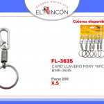 CARD LLAVERO PONY *6PCS BMR-3635