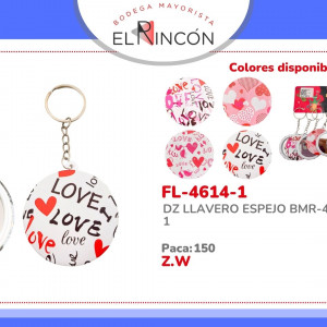 DZ LLAVERO ESPEJO BMR-4614-1