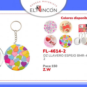 DZ LLAVERO ESPEJO BMR-4614-2