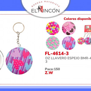 DZ LLAVERO ESPEJO BMR-4614-3